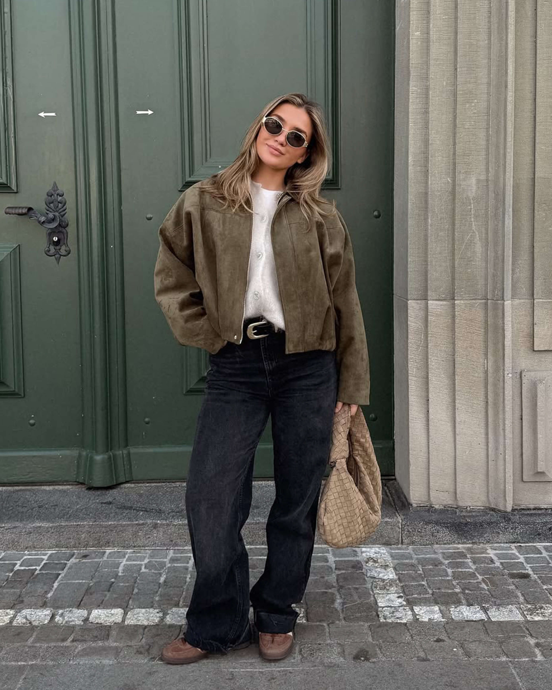 SAMMY Suede Bomber Jacket
