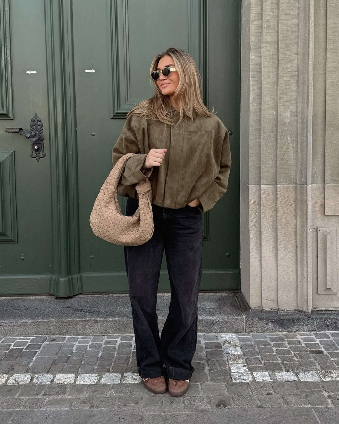 SAMMY Suede Bomber Jacket