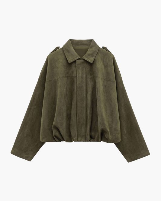 SAMMY Suede Bomber Jacket