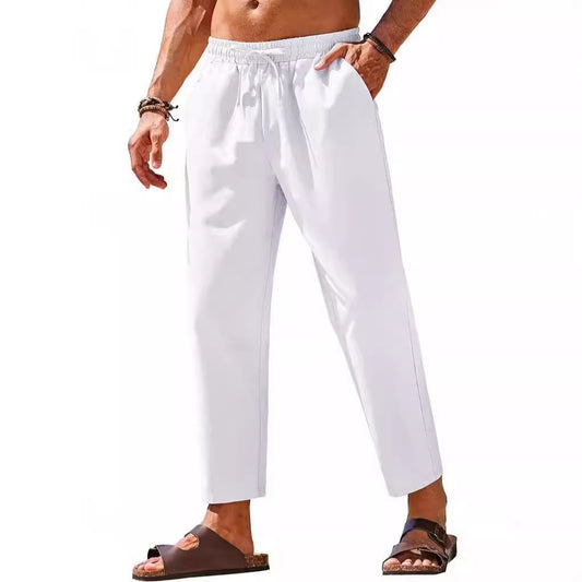 RICK - Cropped Linen Pants